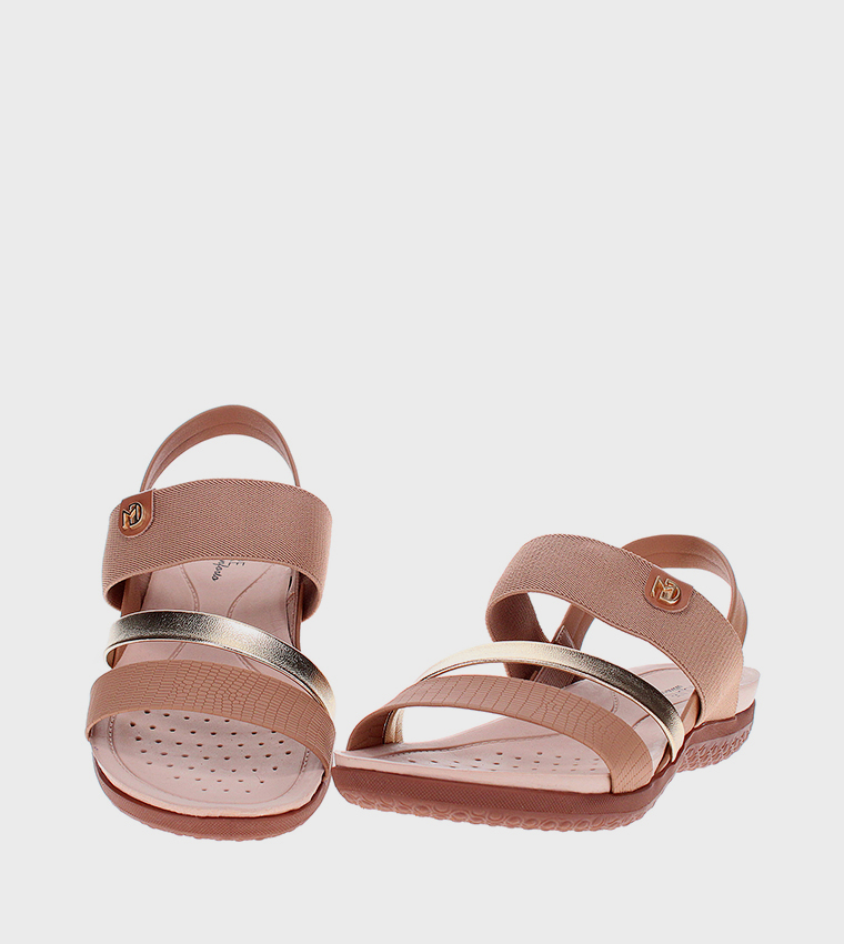 Open Toe Slingback Flat Sandals