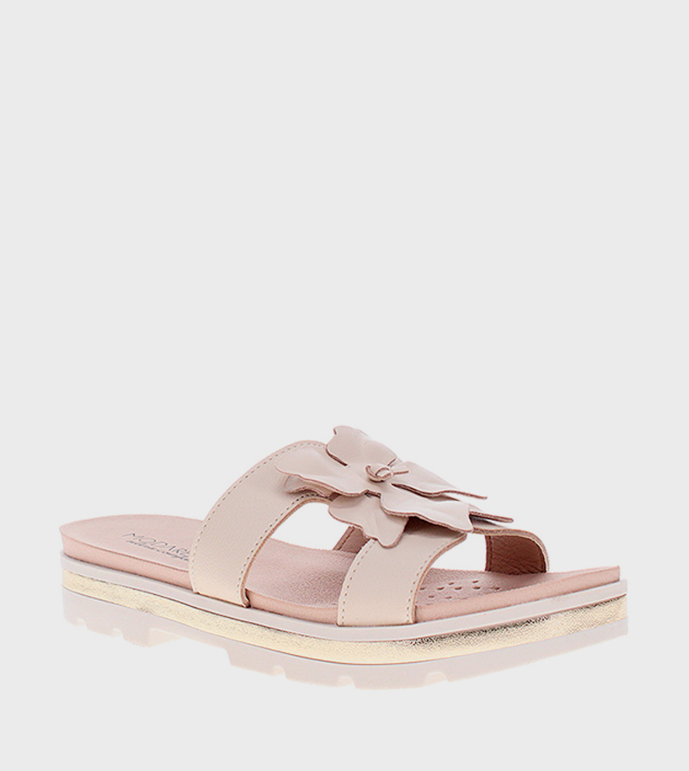 Floral Detail Comfort Sandals