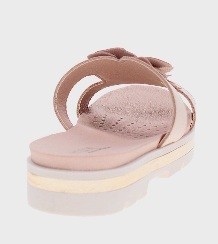 Floral Detail Comfort Sandals