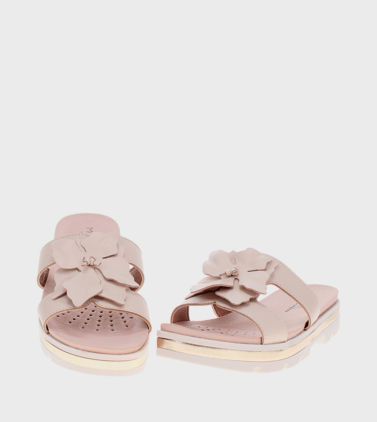 Floral Detail Comfort Sandals