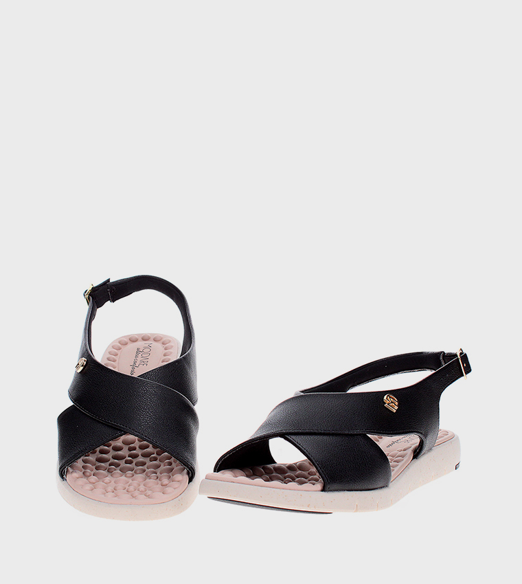 Open Toe Slingback Comfort Sandals