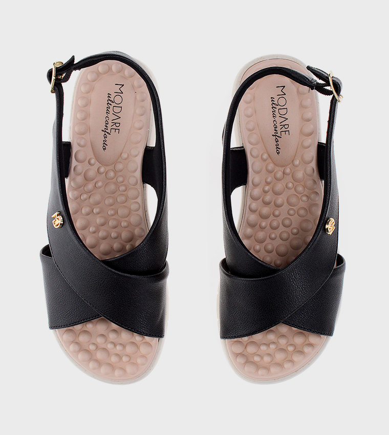 Open Toe Slingback Comfort Sandals