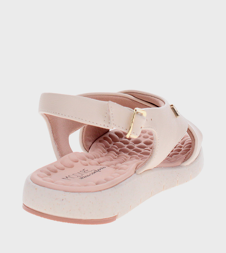 Open Toe Slingback Comfort Sandals