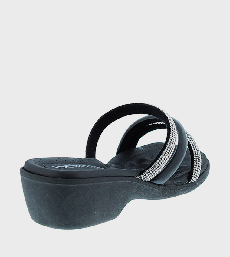 Embellished Strap Heel Sandals