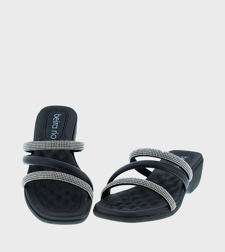 Embellished Strap Heel Sandals