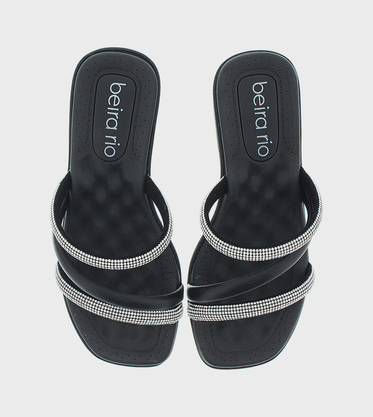 Embellished Strap Heel Sandals