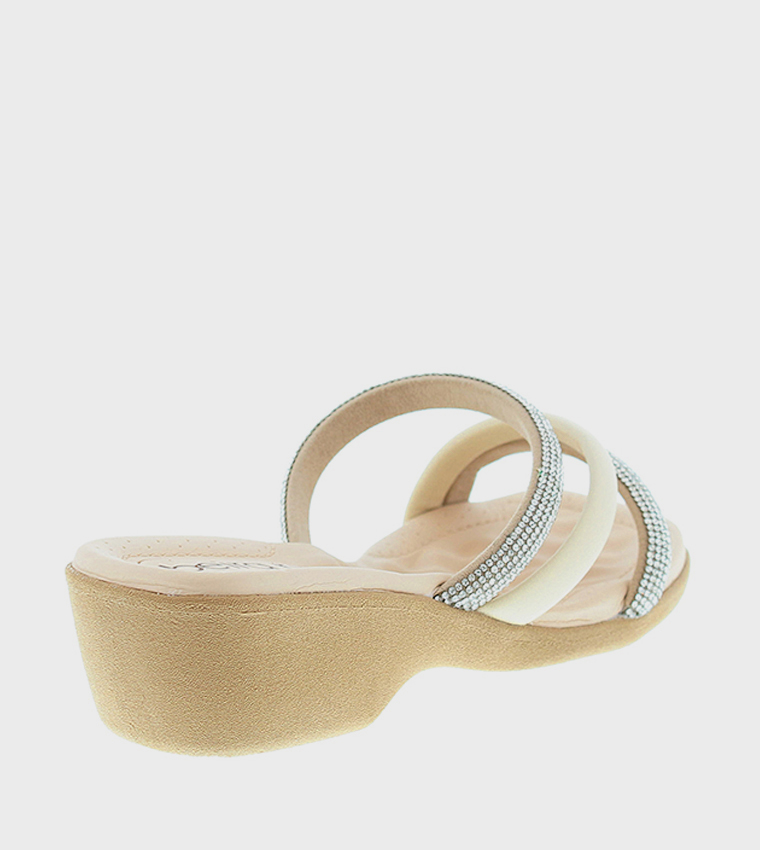 Embellished Strap Heel Sandals