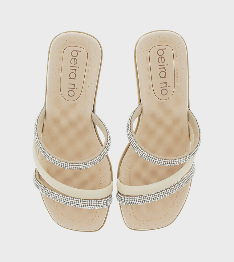 Embellished Strap Heel Sandals