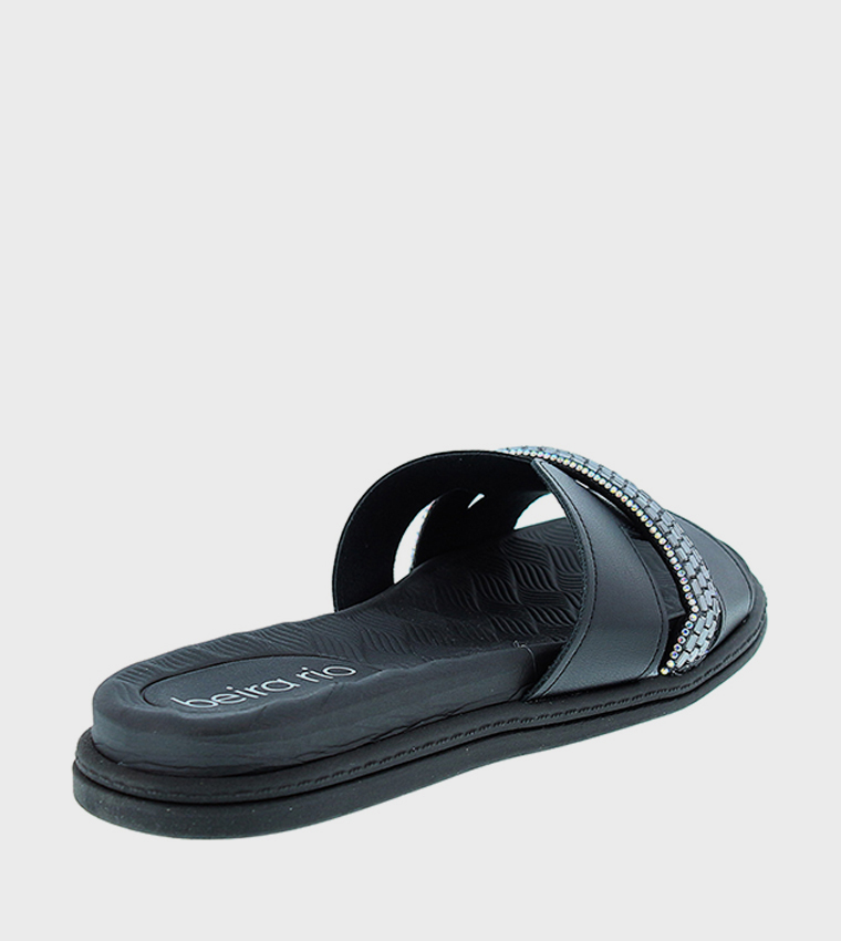 Embellished Open Toe Flat Sandals