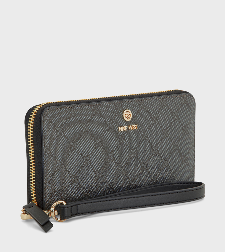 LOCKUP 9 Monogram Patterned Wristlet Wallet