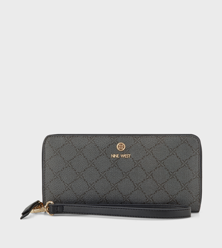 LOCKUP 9 Monogram Patterned Wristlet Wallet