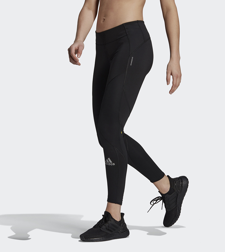 Buy Adidas Fast Running Primeblue Leggings In Black