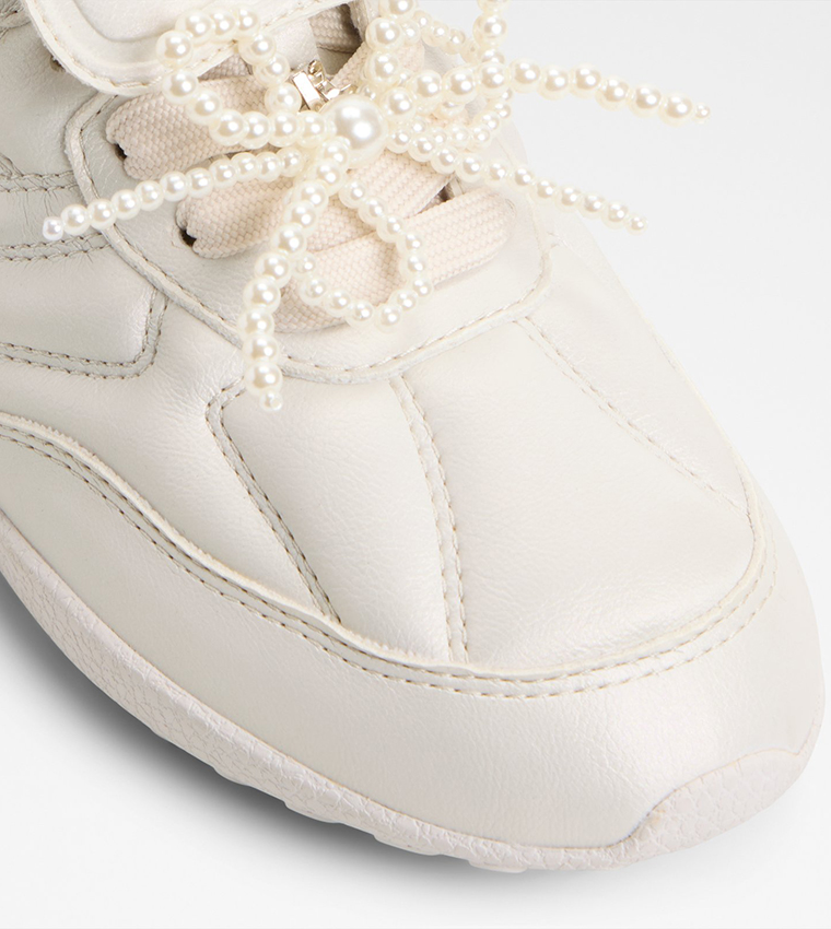 سنيكرز جري بمقدمة مستديرة 