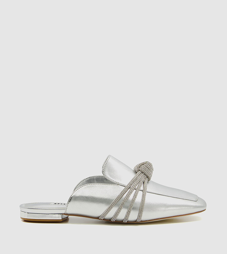 GIAS Embellished Loafer Mules