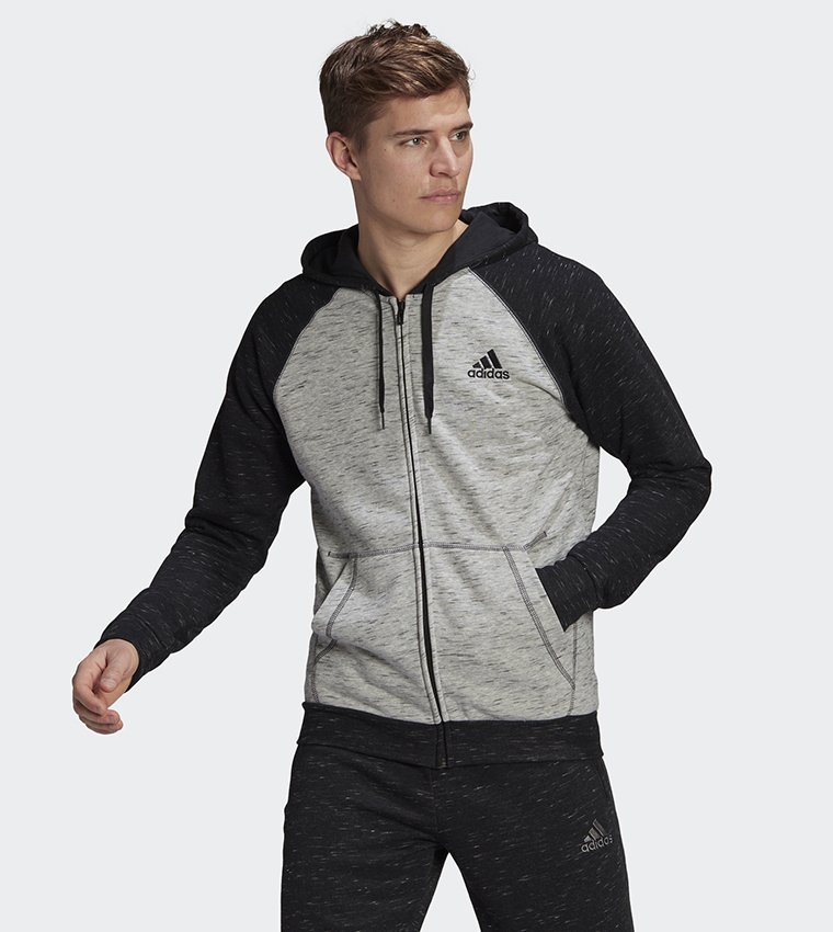 Buy Adidas Mélange Small Logo Hoodie In 