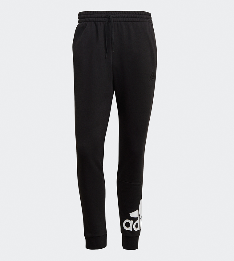 Buy Adidas Essentials French Terry Tapered Cuff Logo Pants In