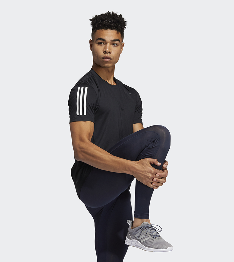 techfit 3 stripes fitted tee