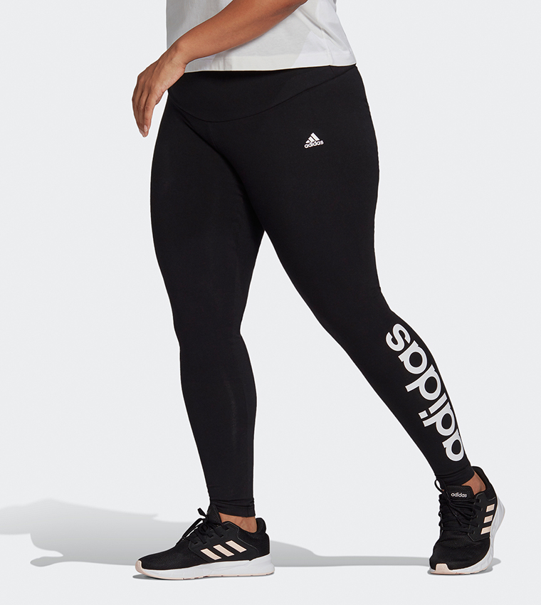 Buy Adidas Essentials High Waisted Logo Leggings Plus Size In Black 6thStreet Bahrain