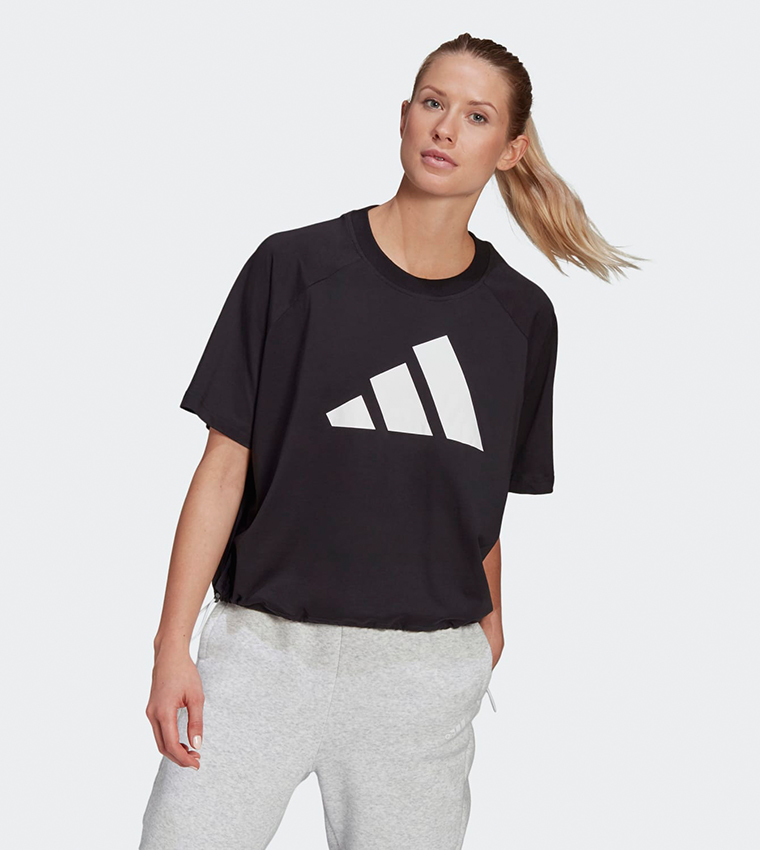 adidas sportswear adjustable badge of sport tee women's