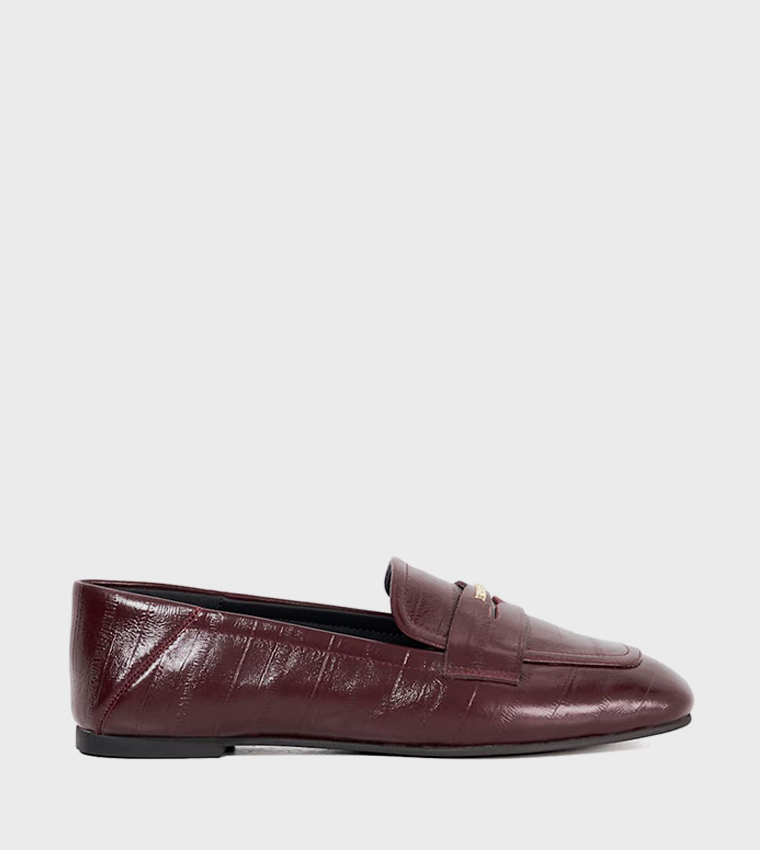 GLANCES Metal Accent Loafers