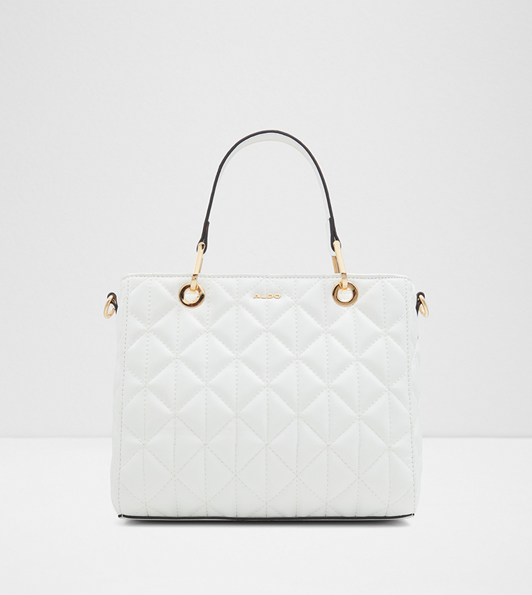 Buy Aldo GLEE Quilted Tote Bag With Sling In White | 6thStreet UAE