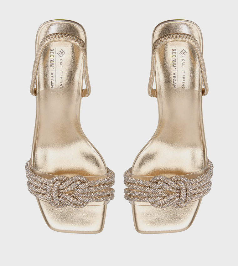 GLOWING Embellished Heeled Sandals