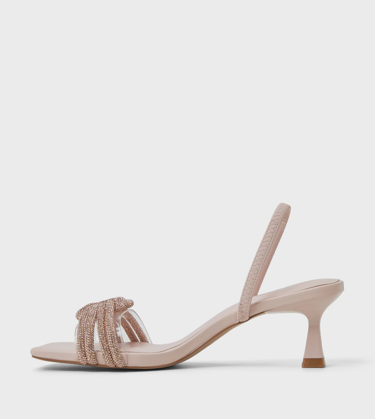 GLOWING Embellished Heeled Sandals