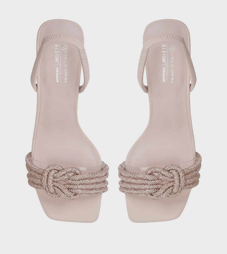 GLOWING Embellished Heeled Sandals