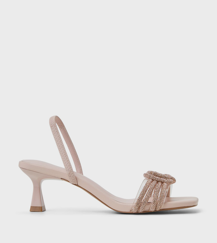 GLOWING Embellished Heeled Sandals