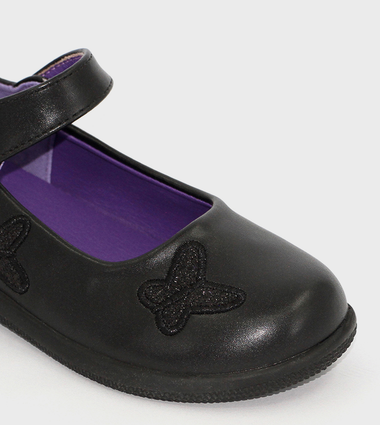 ZEPHIR2 Embroidery Detail School Shoes