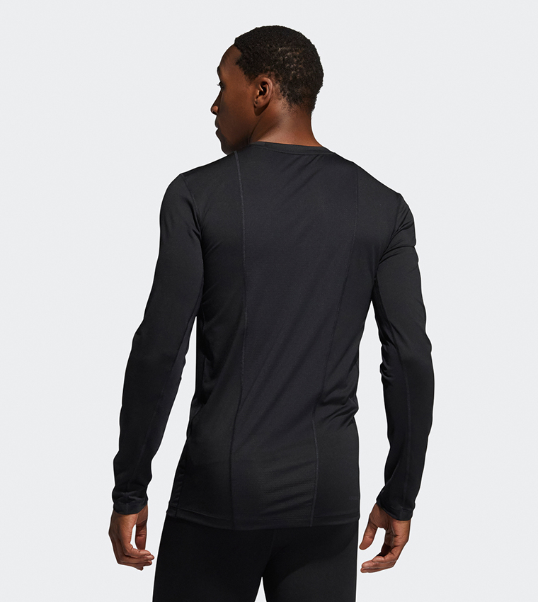 Buy Adidas Techfit Compression Long Sleeve Tee In Black