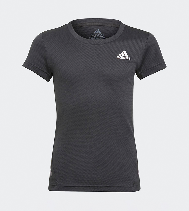 Buy Adidas AEROREADY 3 Stripes T Shirt In Black | 6thStreet Qatar