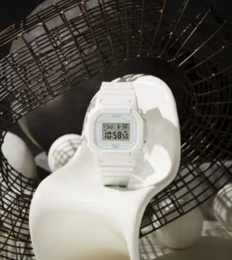 Grey Dial Digital Watch