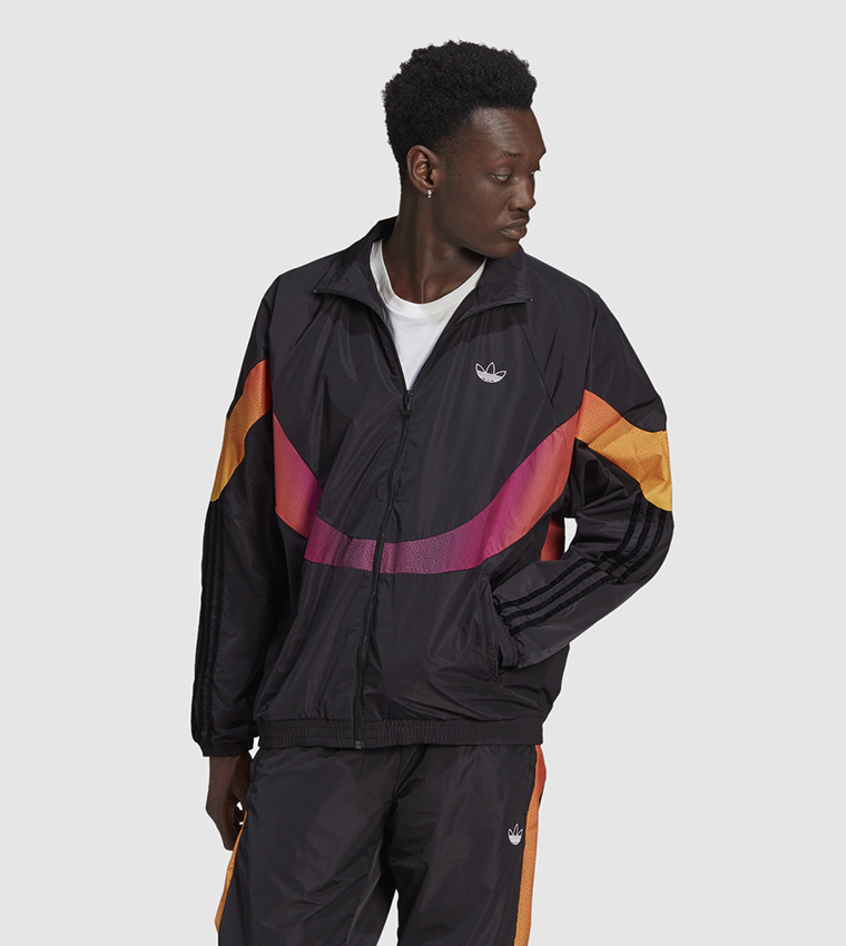Buy Adidas Originals Printed Woven Track Jacket In Black | 6thStreet Qatar