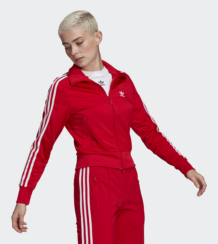 Buy Adidas Adicolor Classics Logo Detail Track Jacket In Red ...