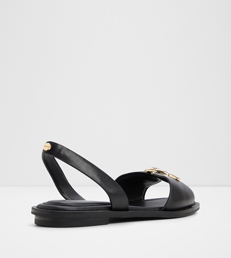 GOASSI Metal Accent Flat Sandals