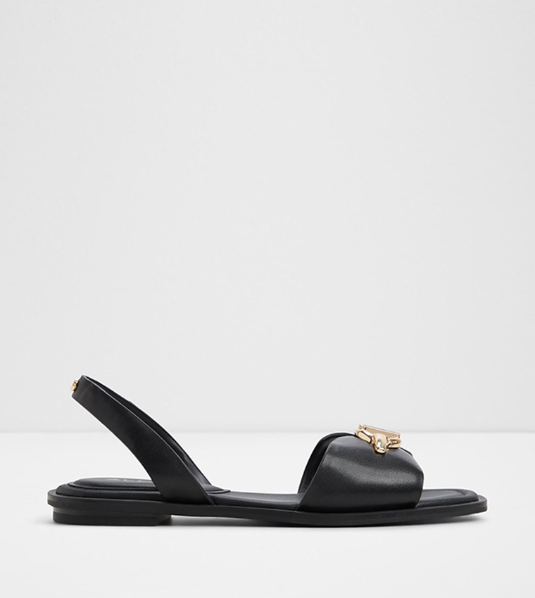 GOASSI Metal Accent Flat Sandals