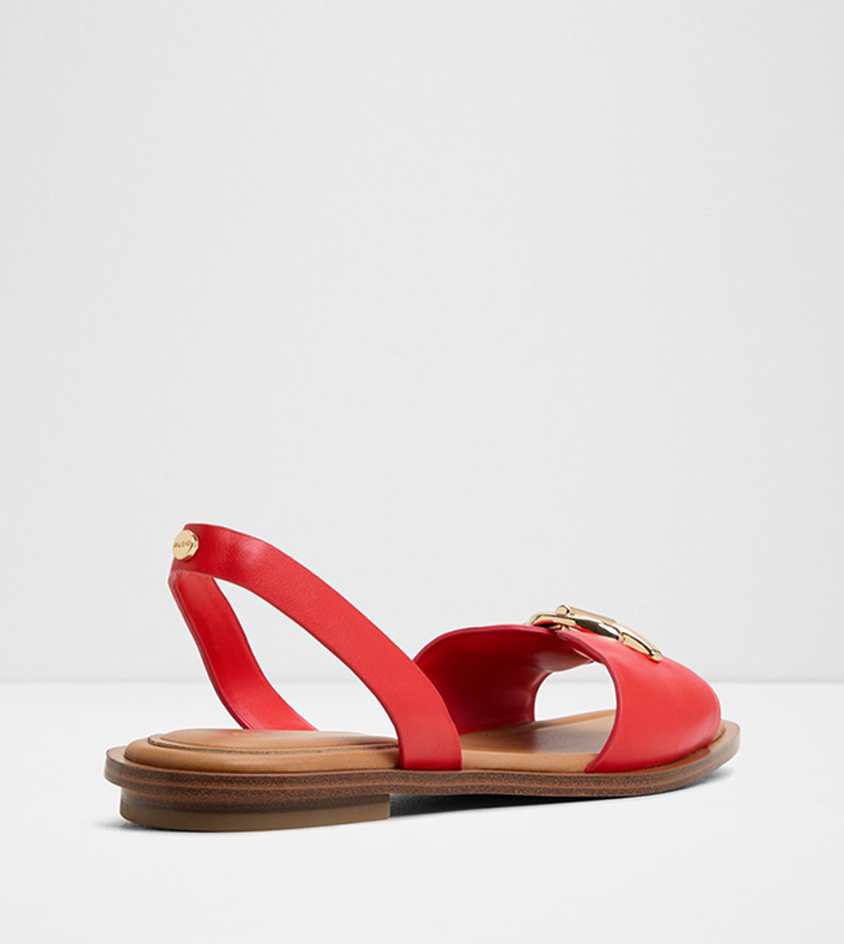 GOASSI Metal Accent Flat Sandals