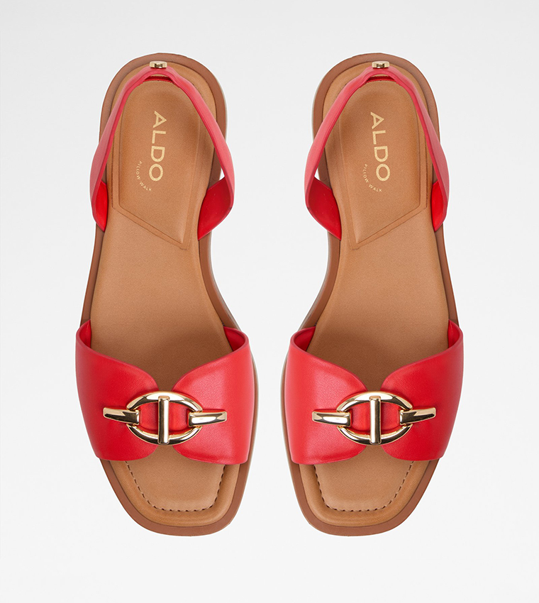 GOASSI Metal Accent Flat Sandals