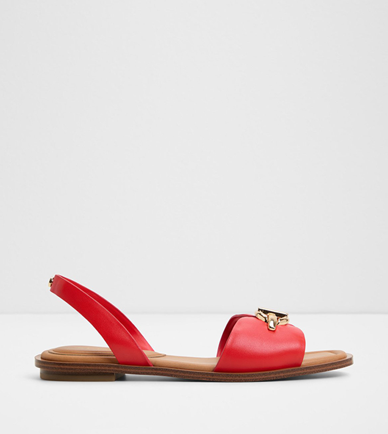 GOASSI Metal Accent Flat Sandals