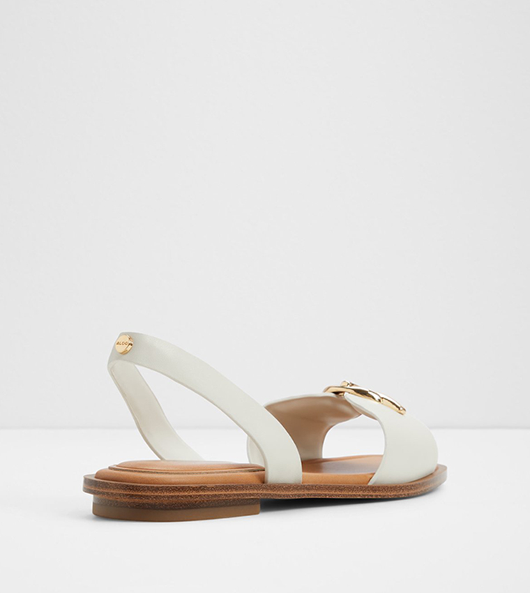 GOASSI Metal Accent Flat Sandals
