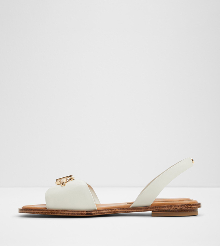 GOASSI Metal Accent Flat Sandals