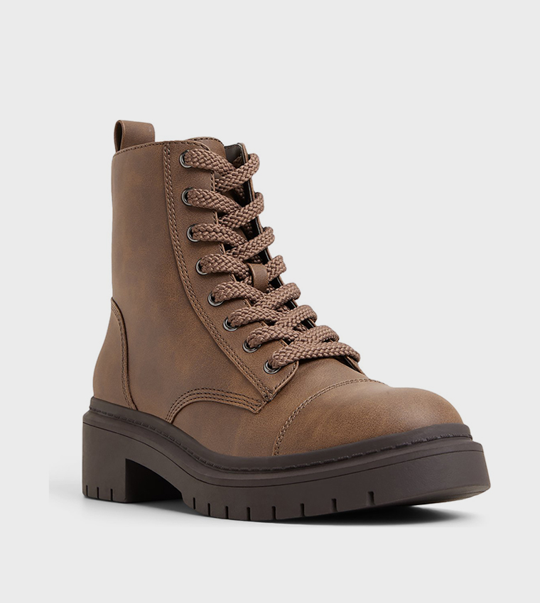 GOER Lace Up Ankle Boots