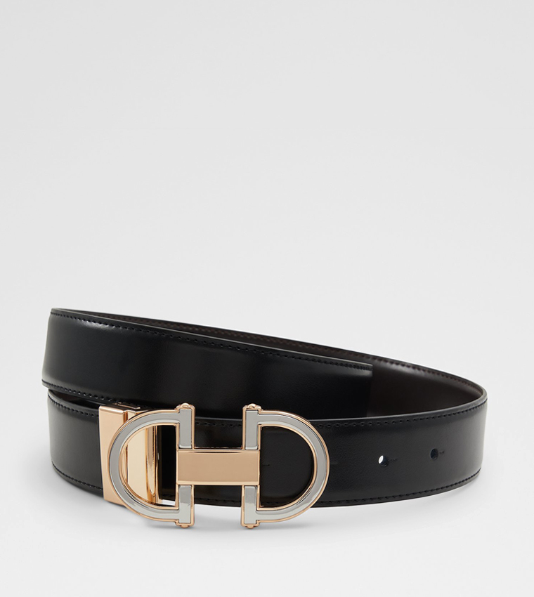 GORLENKOR Metal Detail Buckle Belt