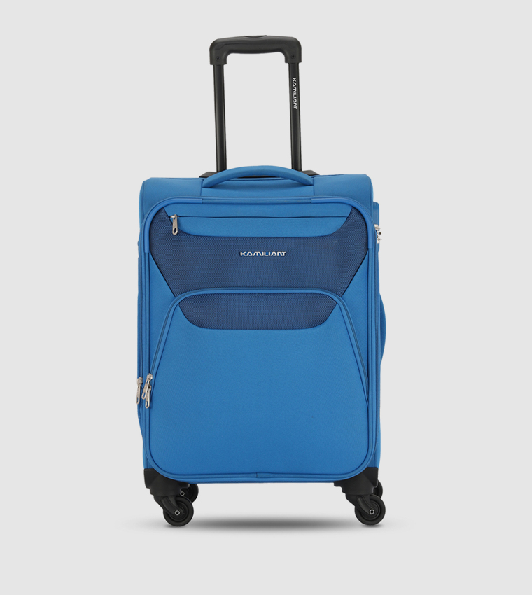 Buy KAMILIANT BALI Soft Shell Spinner Trolley Bag Set 56cm 68cm And 79cm In Blue 6thStreet Saudi Arabia