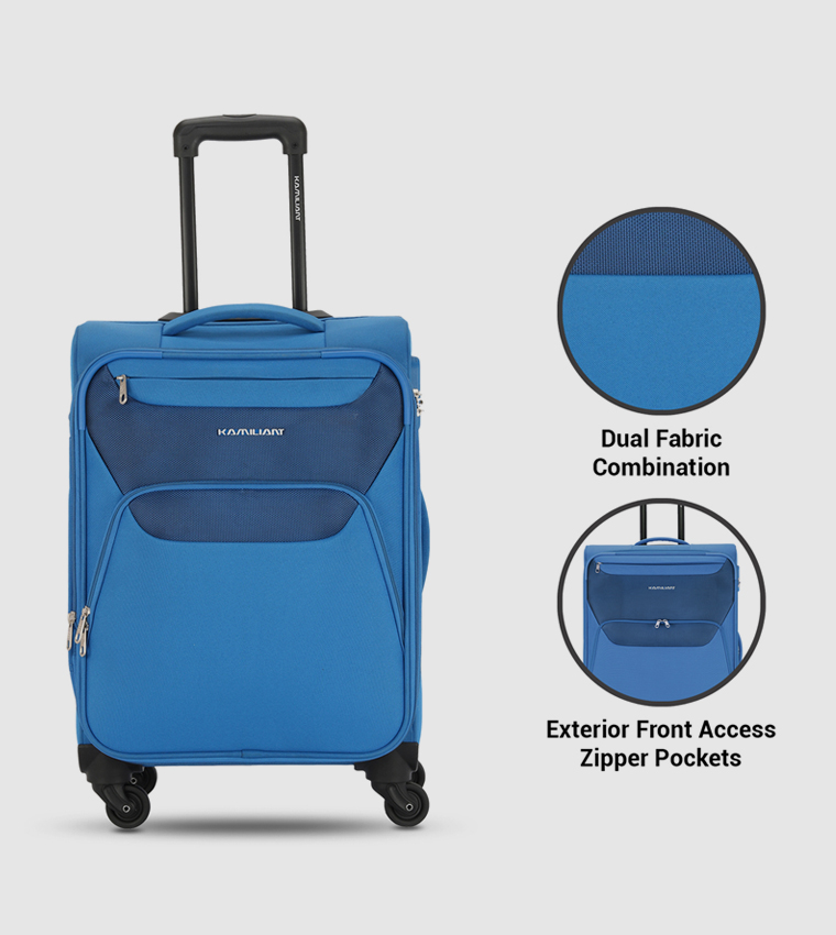 BALI Soft Shell Spinner Trolley Bag Set, (56cm, 68cm and 79cm)