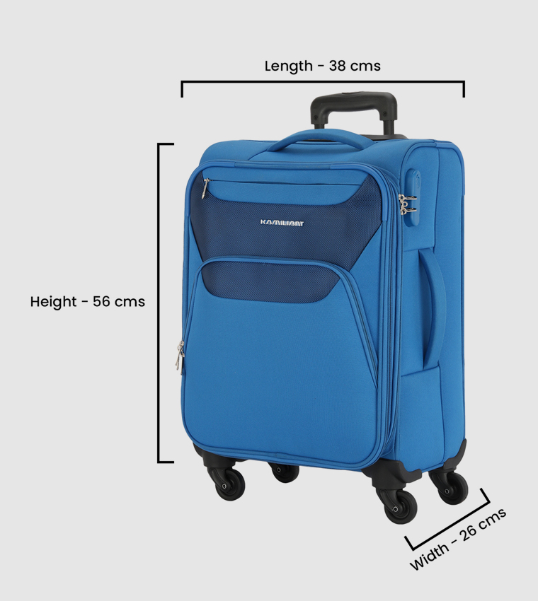 BALI Soft Shell Spinner Trolley Bag Set, (56cm, 68cm and 79cm)