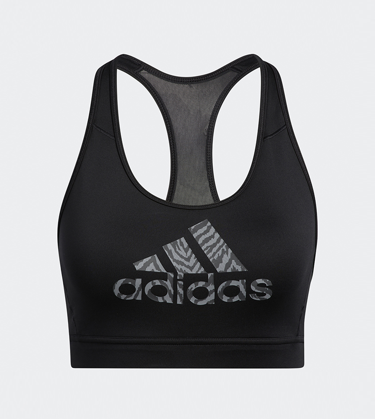 Buy Adidas Don'T Rest Medium Support Logo Bra In Black 6thStreet