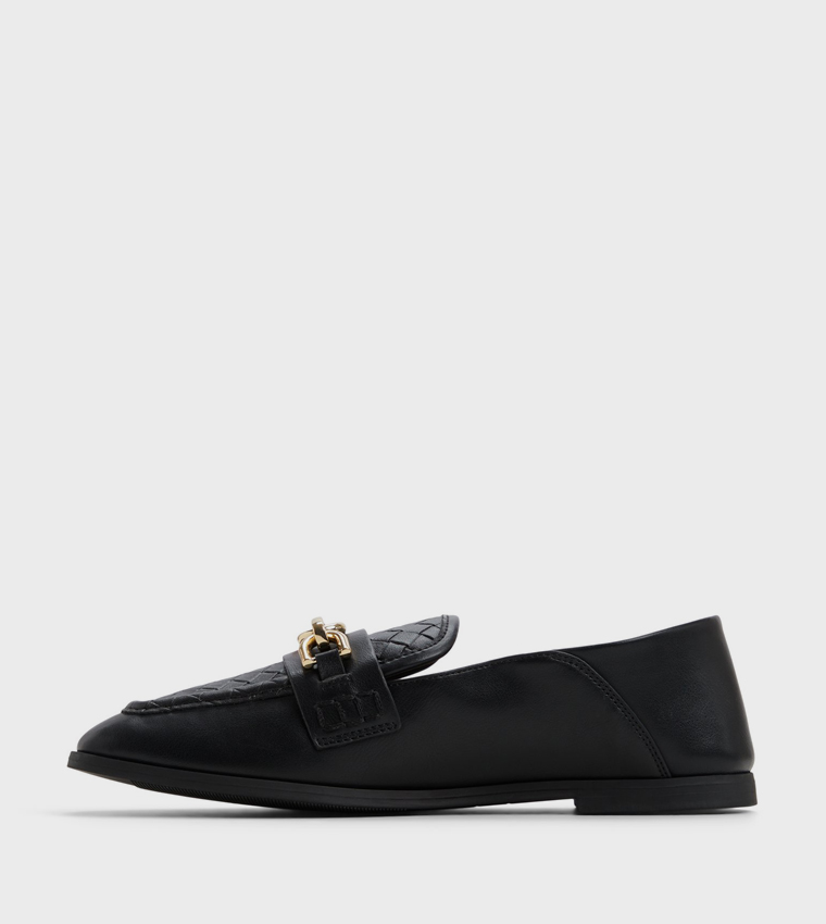 GRACEYY Woven Detail Loafers