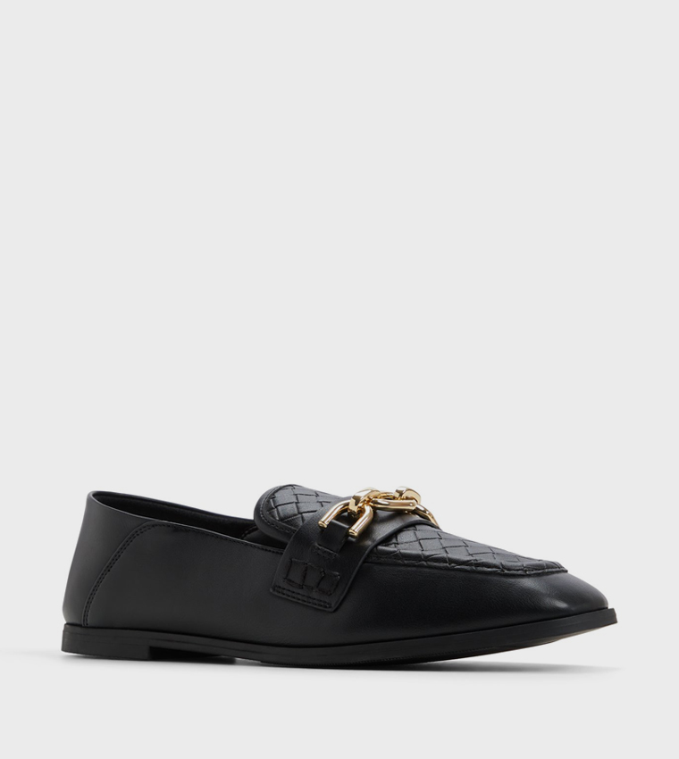 GRACEYY Woven Detail Loafers